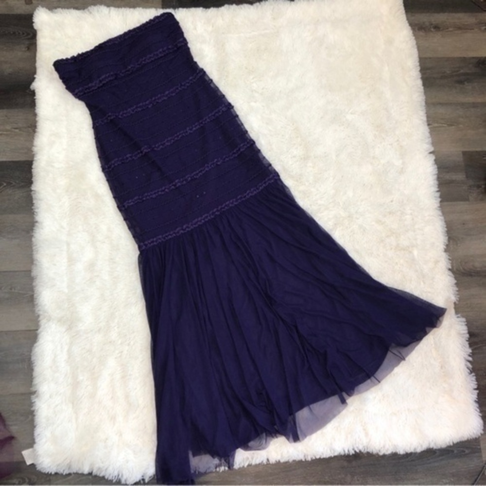 Prom Mermaid Beaded Purple Strapless Chiffon Dress, JS Collections, 12